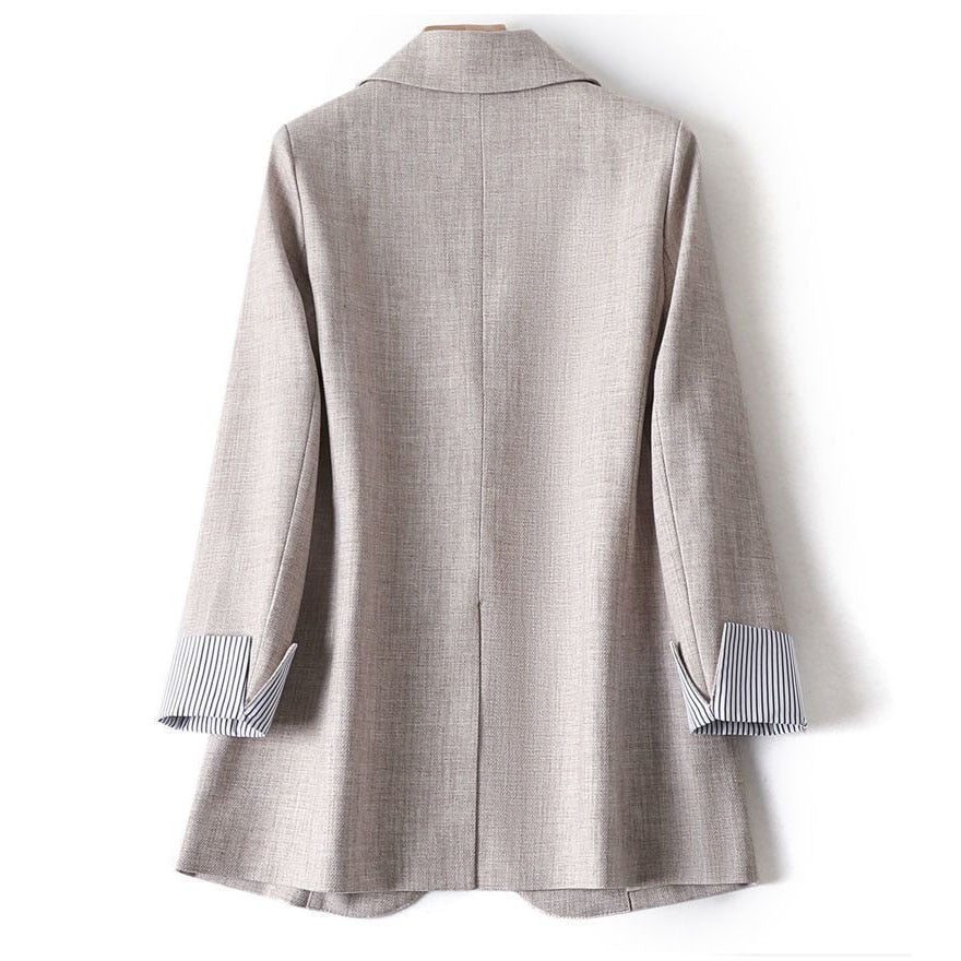 Ladies Long Sleeve Spring Casual Blazer 2023 New Fashion Business Plaid Suits Women Work Office Blazer Women Jackets Coats S-6XL